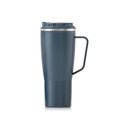 လက်ကိုင်နှင့်ကောက်ရိုးပါသော Tumbler